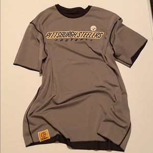 Reversible STEELERS Jersey XL Black/Grey EUC